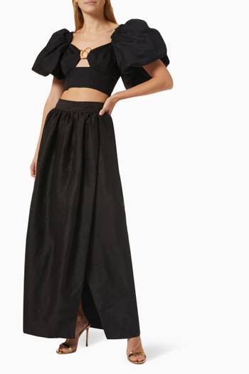 hover state of Marcel Bodice Cropped Top in Cotton