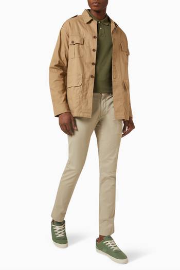 hover state of Dobby Utility Overshirt in Cotton