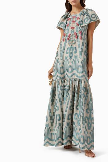 hover state of Rose Bouquet Maxi Dress