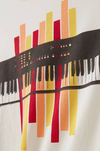 hover state of Piano Sound T-shirt in Jersey