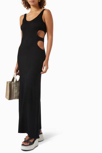 hover state of Tank Top Maxi Dress in Silk-blend