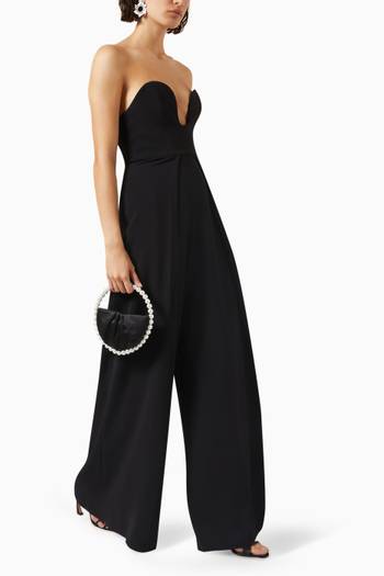hover state of Anelli Wide-leg Jumpsuit in Crepe