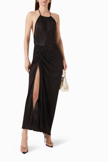 hover state of Always Fits Plissé Maxi Skirt