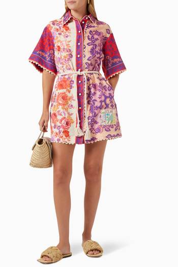 hover state of Raie Trimmed Shirt Dress in Cotton