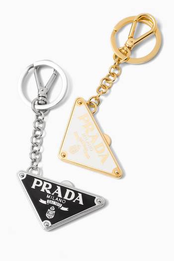 hover state of Triangle Logo Dividable Keychain, Set of 2