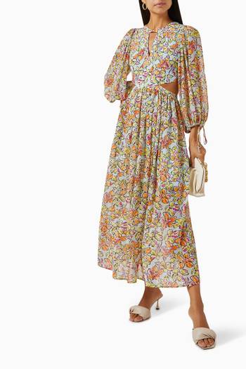 hover state of Printed Maxi Dress