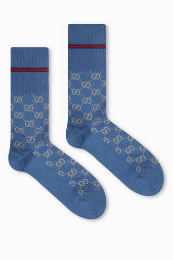 hover state of GG Logo Socks in Cotton-blend