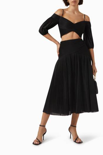 hover state of Pleated Crop Top