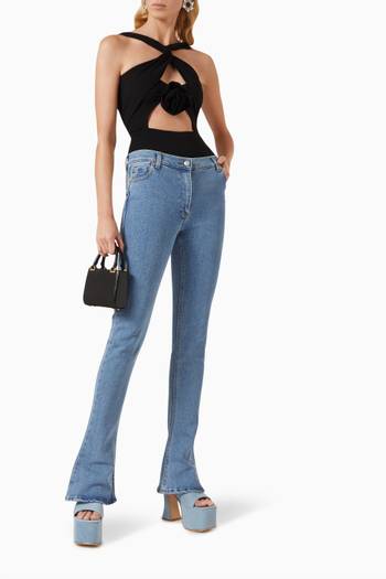 hover state of Super Slim-fit Mid-rise Jeans