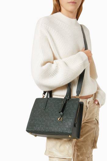 hover state of Carter 28 Carryall Bag in Signature Leather