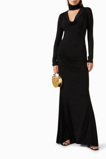 hover state of Choker Maxi Dress in Jersey