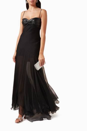 hover state of Leslie Maxi Dress in Silk