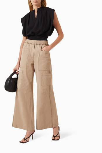 hover state of Panama Cropped Pants on Cotton