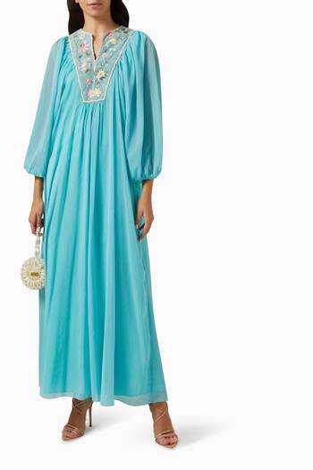 hover state of Truce Embellished Maxi Dress in Chiffon