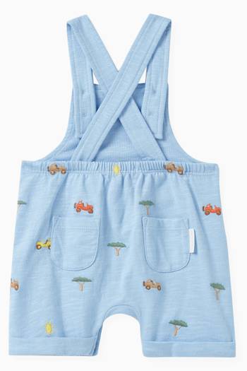 hover state of Safari Broderie Overalls in Unbrushed-fleece