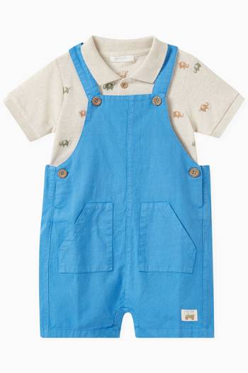 hover state of Overalls in Linen-blend
