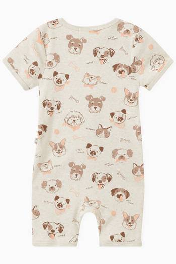 hover state of Printed Bodysuit in Organic Cotton-jersey