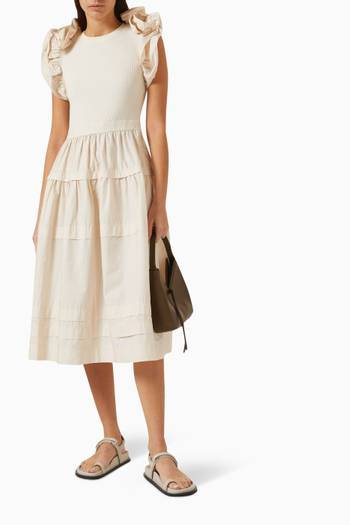 hover state of Francine Midi Dress in Cotton