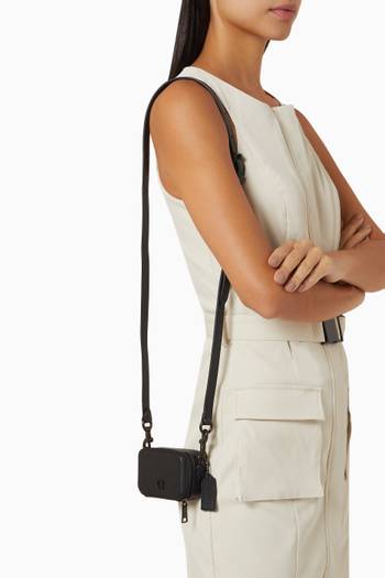 hover state of Crossbody Pouch in Crossgrain Leather
