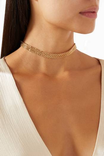 hover state of Dries Chain Necklace in Gold-plated Brass