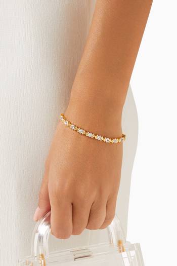 hover state of First Date Bracelet in 24kt Gold-plated Sterling Silver