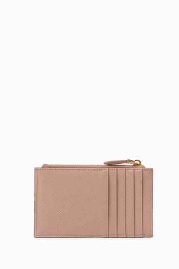 hover state of Long Card Holder in Saffiano Leather