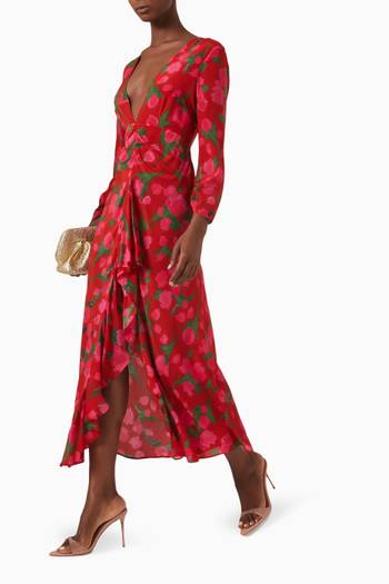 hover state of Rose Dress in Silk