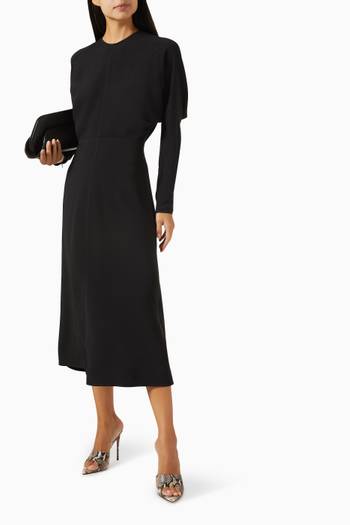 hover state of Dolman Midi Dress in Cady