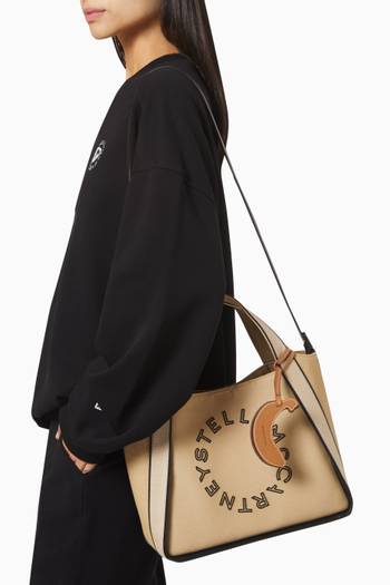 hover state of Medium Perforation Tote Bag in Eco Canvas