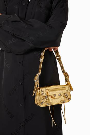 hover state of XS Le Cagole Sling Shoulder Bag in Arena Lambskin