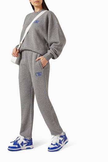 hover state of Logo-embroidered Sweatpants in Cotton