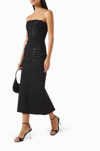 hover state of Kendall Harness Midi Dress