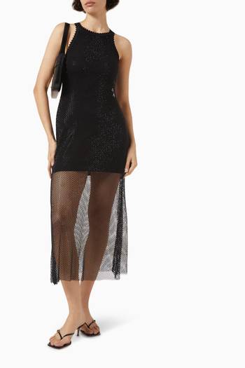 hover state of Hollywood Maxi Dress in Mesh