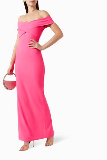hover state of Ines Maxi Dress in Crepe