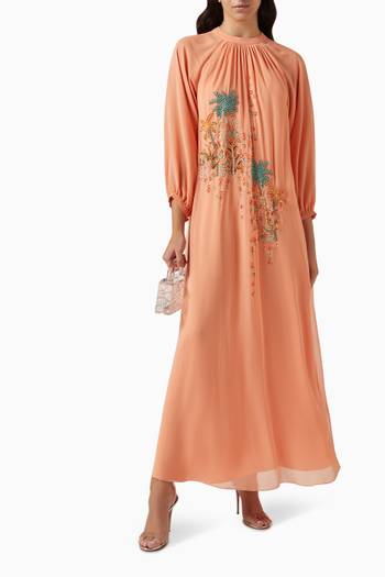 hover state of Embellished Maxi Dress in Chiffon