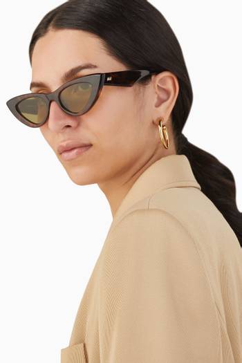 hover state of Hypnosis Cat-Eye Sunglasses in Acetate