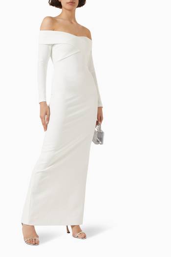 hover state of Galia Maxi Dress in Crepe