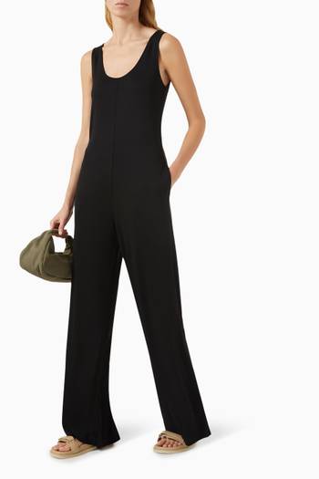 hover state of Scoop-neck Jumpsuit in Lyocell-jersey