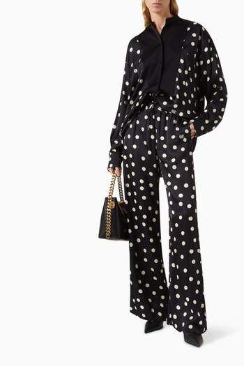 hover state of Oversized Polka-dot Shirt in Viscose