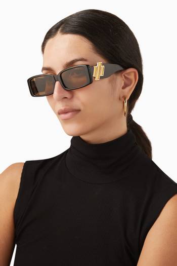 hover state of Cruel Intentions Rectangle Sunglasses