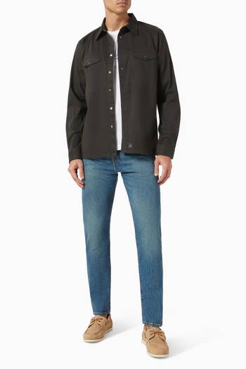 hover state of Tapered-leg Jeans in Organic Cotton Denim