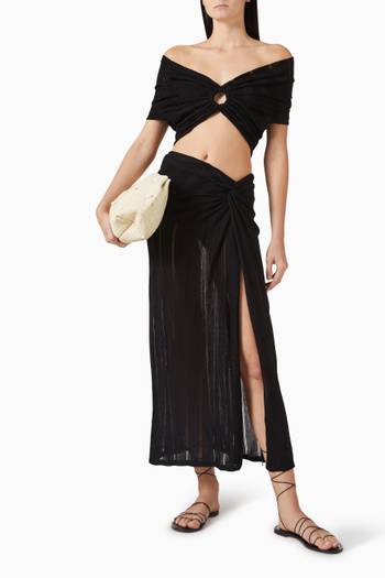 hover state of Solaro Bardot Top