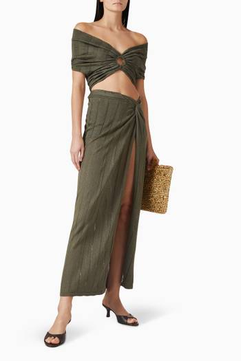 hover state of Solaro Bardot Top