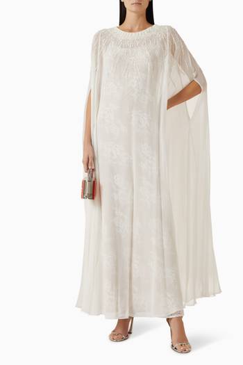 hover state of Embellished Kaftan & Dress Set