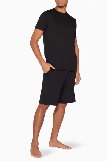 Black Micro-Modal Basel Shorts    