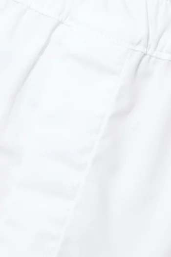White Savoy Cotton Boxer Shorts 
