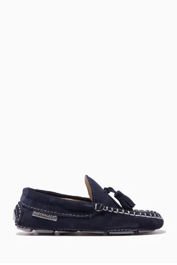 Suede Tasselled Loafers   