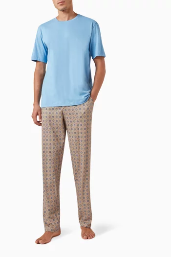 Night & Day Lounge Pants in Interlock Cotton Knit