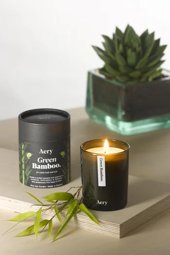 Green Bamboo Candle, 200g   