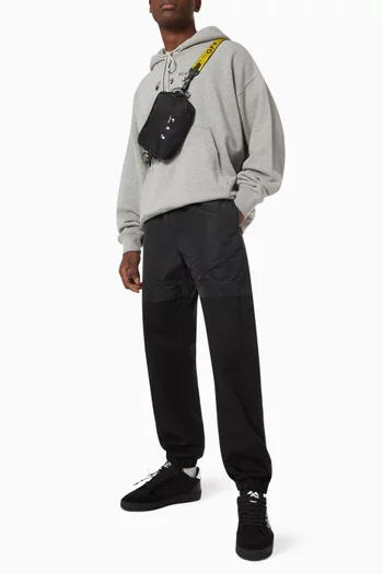 Hybrid Cargo Pants in Technical Fabric & Cotton Terry